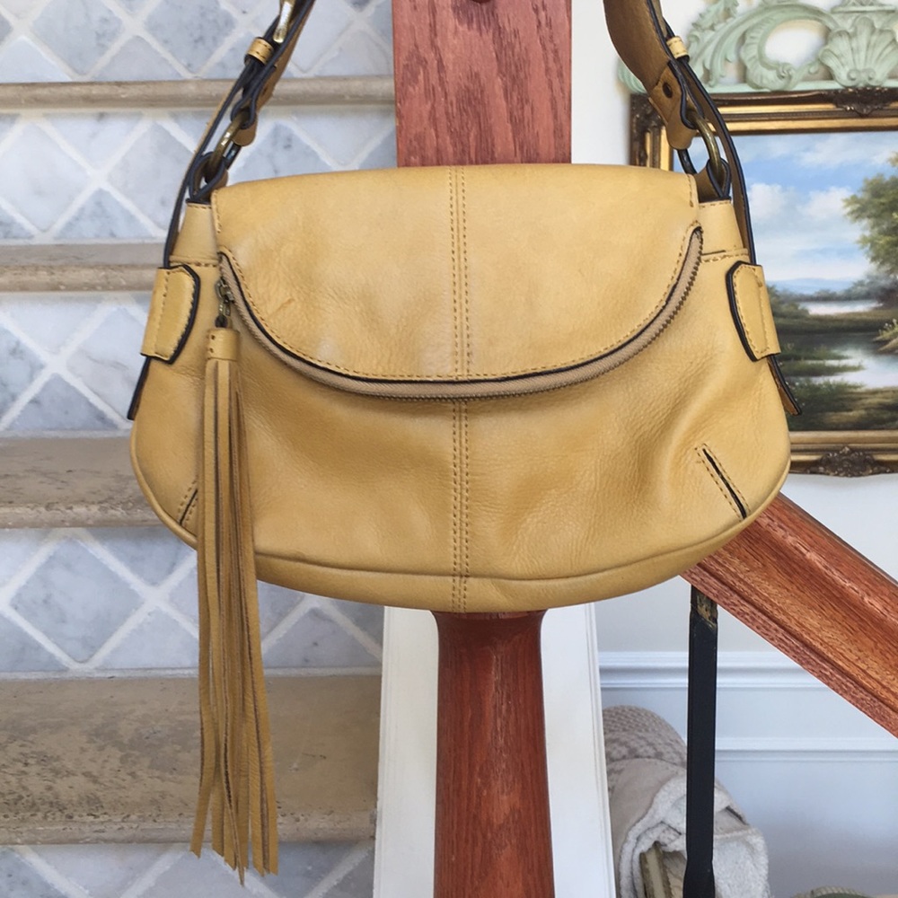 Lucky Brand yellow tote bag